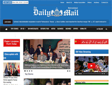 Tablet Screenshot of dailymailnews.com